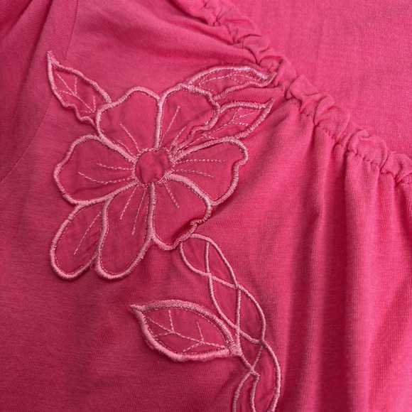 Tommy Hilfiger Women's‎ Pink Floral Casual Top Size 1X Preppy Coastal Casual - Picture 6 of 13